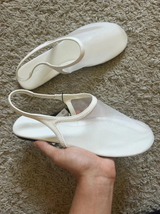 Bailarinas slingback Massimo Dutti blancas