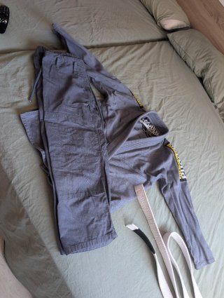 Kimono Jiu Jitsu Buddha Gris Talla A1
