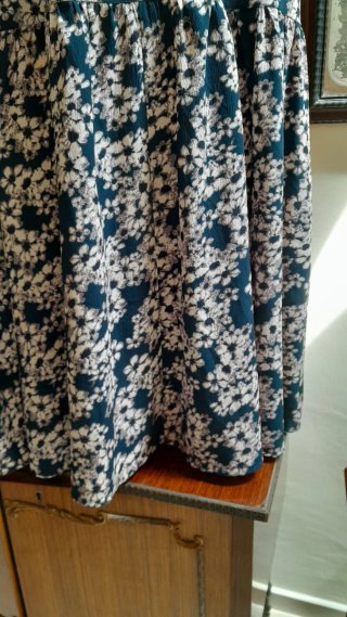 Vestito Asos floreale blu e bianco taglia unica