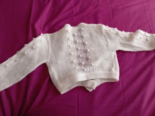 Chaqueta de niña de punto