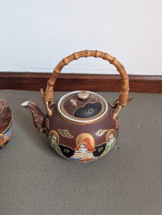Juego té antiguo Satsuma oriental