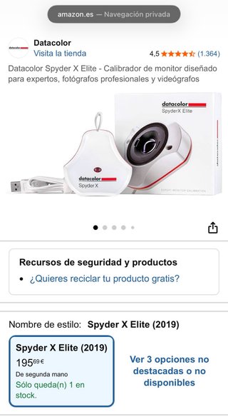 Datacolor SpyderX Elite Calibrador