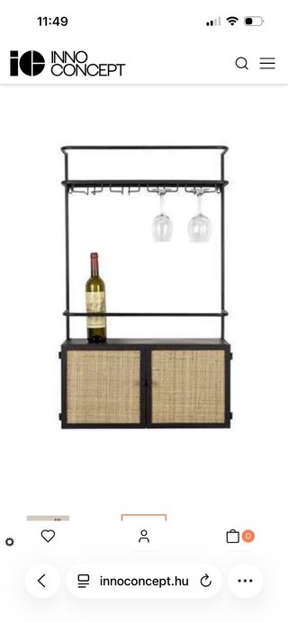Vinoteca de pared Guuji 100 cm