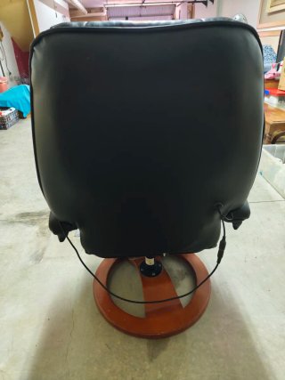 Sillón Masajeador Cuero Negro