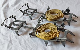 CRAMPONES SALEWA AÑO 70 ALPINISMO MONTAÑA ESCALADA
