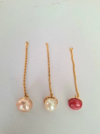 Pendientes Perla y Jaspe Rojo Gilco CALIDAD