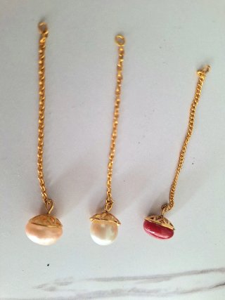 Pendientes Perla y Jaspe Rojo Gilco CALIDAD