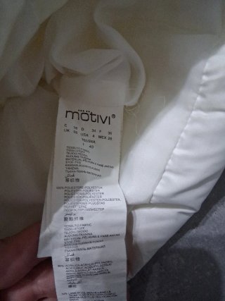 Piumino Motivi tg 38 bianco