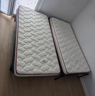 Cama nido con dos colchones