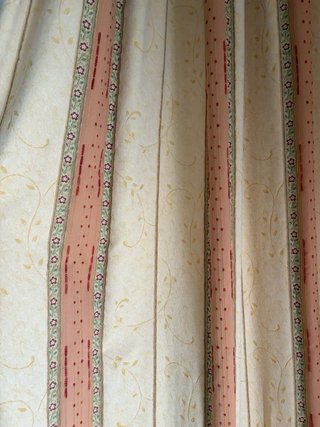 Cortinas Beige y Naranja