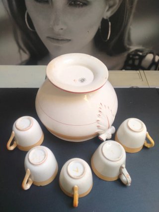 Antiguo Juego Vajilla Cerámica S.M.& Co 6 Piezas