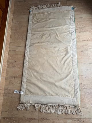 Alfombra estilo oriental verde y rosa (2)