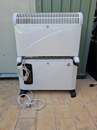 Calefactor eléctrico blanco