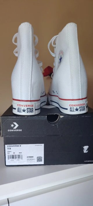 Converse Cuña Talla 38 Blancas Nuevas