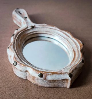 Specchio da toeletta legno Stile Vintage