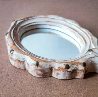 Specchio da toeletta legno Stile Vintage
