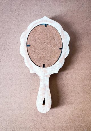 Specchio da toeletta legno Stile Vintage