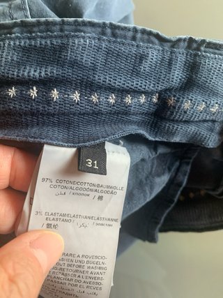 Pantaloni Guess Marciano cotone blu