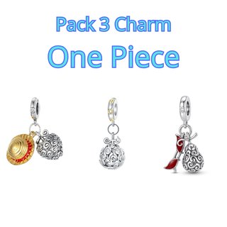 Pack 3 Charms One Piece Plata Pandora