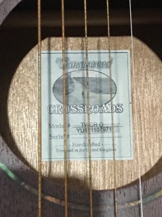 Guitarra Canglewood, hecha a mano  modelo TWCR O.