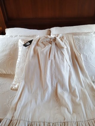 Vestido largo Max Mara crema talla 34