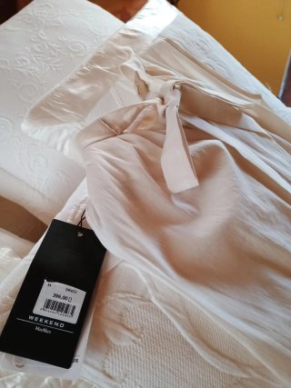 Vestido largo Max Mara crema talla 34
