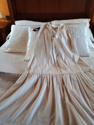 Vestido largo Max Mara crema talla 34