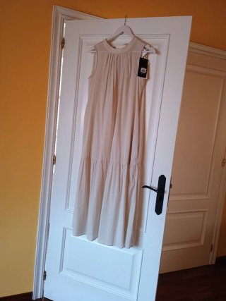 Vestido largo Max Mara crema talla 34