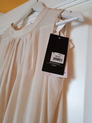 Vestido largo Max Mara crema talla 34