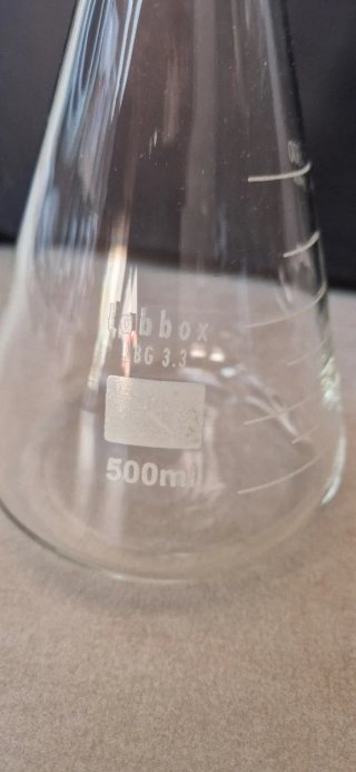Matraz Erlenmeyer de laboratorio