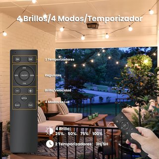 Guirnalda LED da Esterno 15.2m con Telecomando