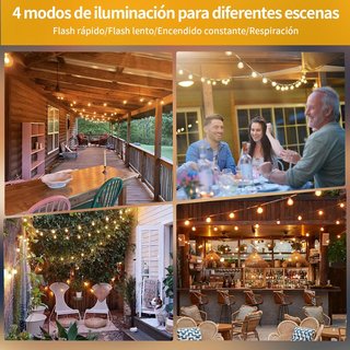Guirnalda LED da Esterno 15.2m con Telecomando