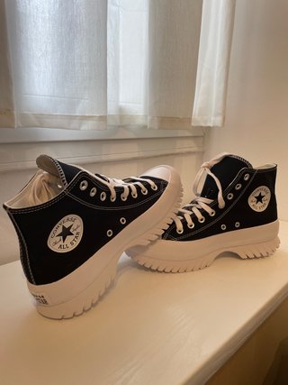 Converse negras plataforma