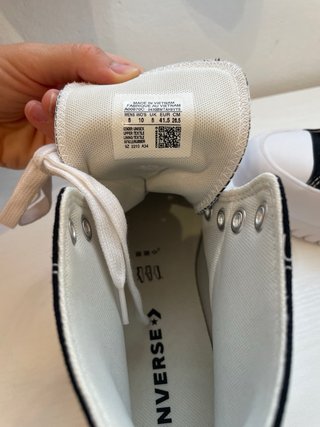 Converse negras plataforma