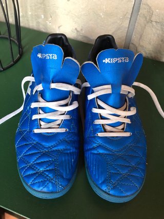 Botines de fútbol Kipsta azules
