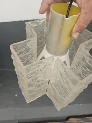 Lámpara Vintage Plástico Transparente