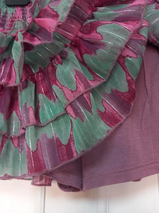 Falda pantalón Pink Pomelo volantes