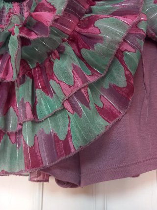 Falda pantalón Pink Pomelo volantes