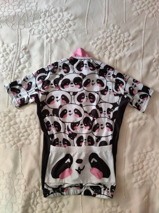 Conjunto Ciclismo Panda Niña talla M.