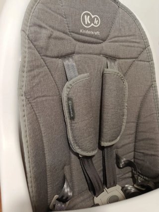 Trona Kinderkraft bebé madera y gris
