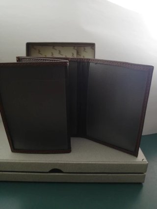 Cartera Caballero Marrón Piel