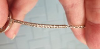 Bracciale OSA Chiave Cristalli Argento