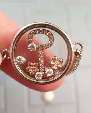 Bracciale OSA Chiave Cristalli Argento