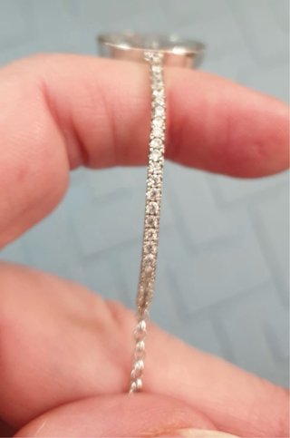 Bracciale OSA Chiave Cristalli Argento