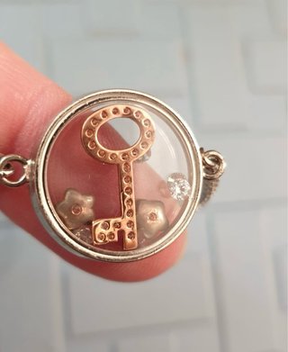 Bracciale OSA Chiave Cristalli Argento