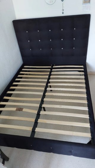 Cama Matrimonio con Cabecero Tapizado