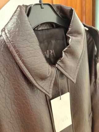 Chaqueta de cuero Zara