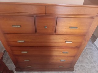Dormitorio completo madera 5 piezas