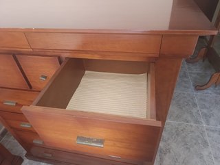 Dormitorio completo madera 5 piezas