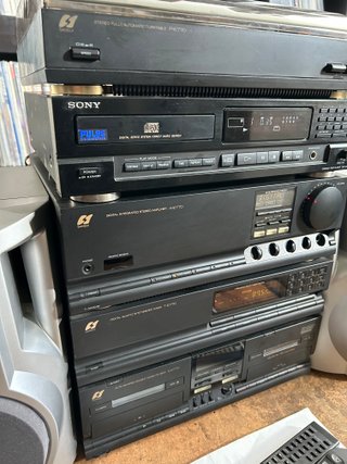 Cadena de Musica Módulos SANSUI + Tocadiscos